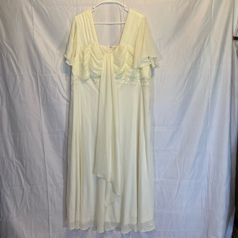Roaman’s Special Occasion Plus Size Dress Beach Wedding Vow Renew Size 22W